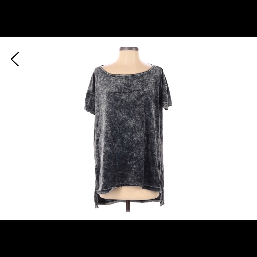 We The Free crushed velvet short sleeve